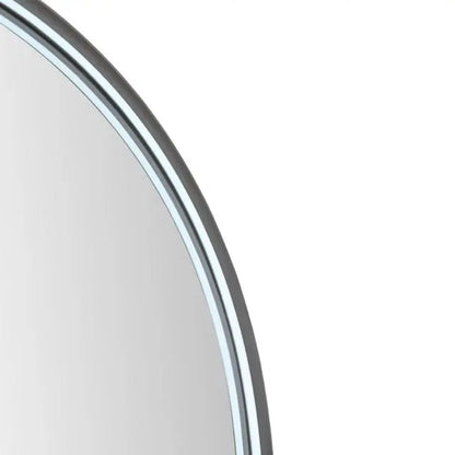 SaniSupreme Aloni Oval badkamerspiegel rechthoekig 100x50 cm Mat Zwart met led verlichting, verwarming en touch schakelaar