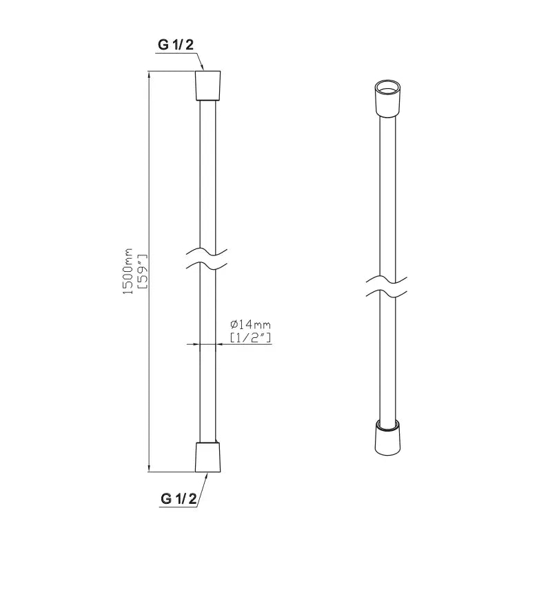 SaniSupreme Lunvero DuoControl 30 Inbouw Regendoucheset technische tekening  6