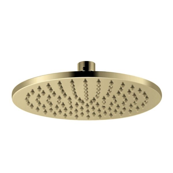 SaniSupreme Lunvero Push 30 Inbouw Regendoucheset Geborsteld Goud met Thermostaat en Drukknoppen4