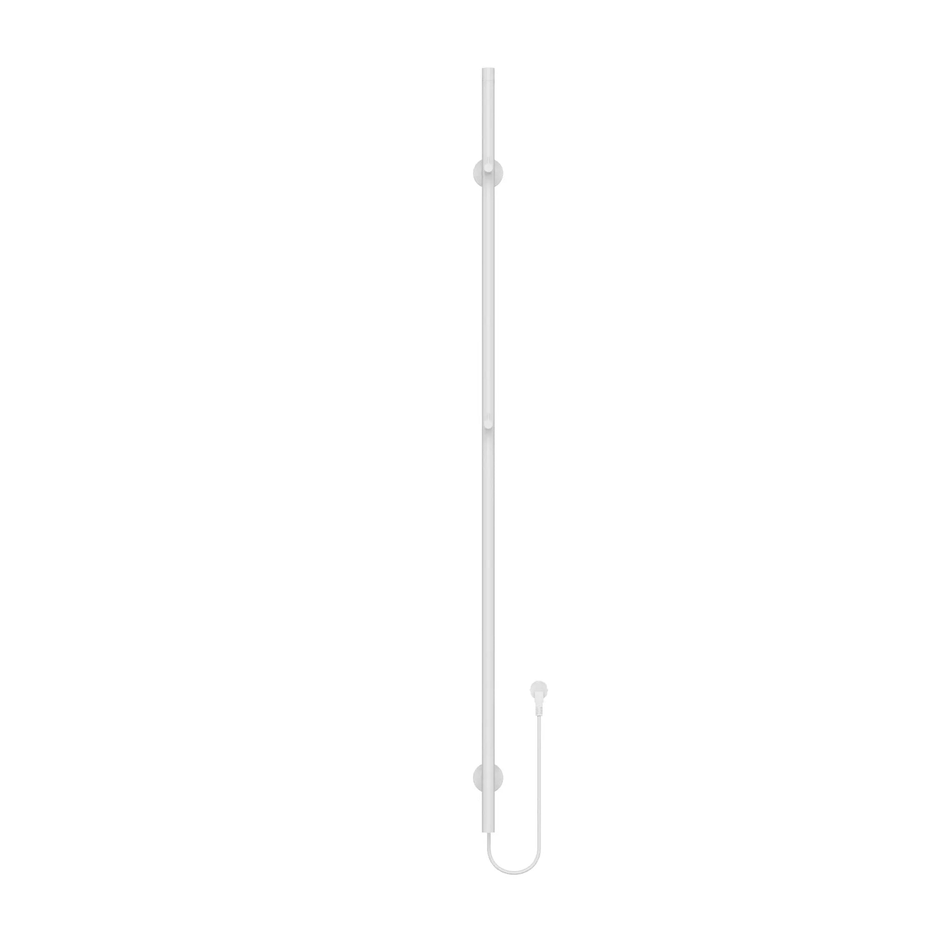 SaniSupreme SlimLine Revano Staafhanddoekdroger Badkamer Elektrische Enkel 60W - 150x6,3x12,7 met timer Glanzend Wit