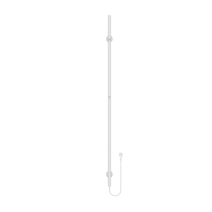 SaniSupreme SlimLine Revano Staafhanddoekdroger Badkamer Elektrische Enkel 60W - 150x6,3x12,7 met timer Glanzend Wit