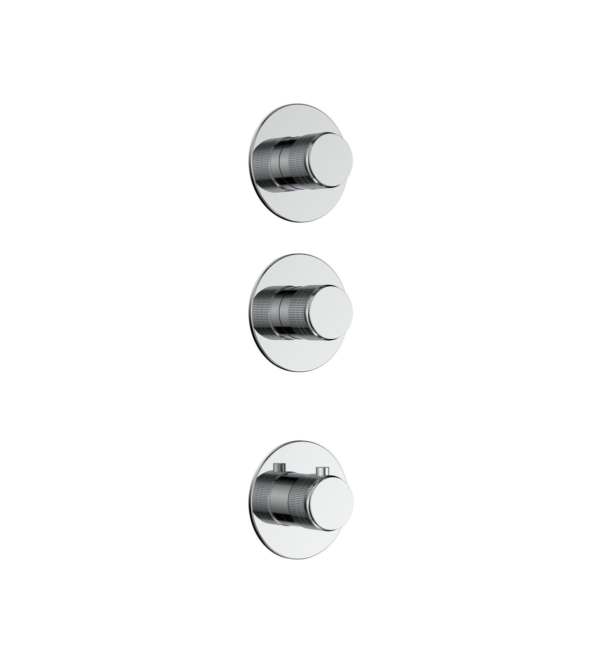 SaniSupreme SmartPulse Stria Afbouwdeel Thermostatische Mengkraan 2-weg Chroom
