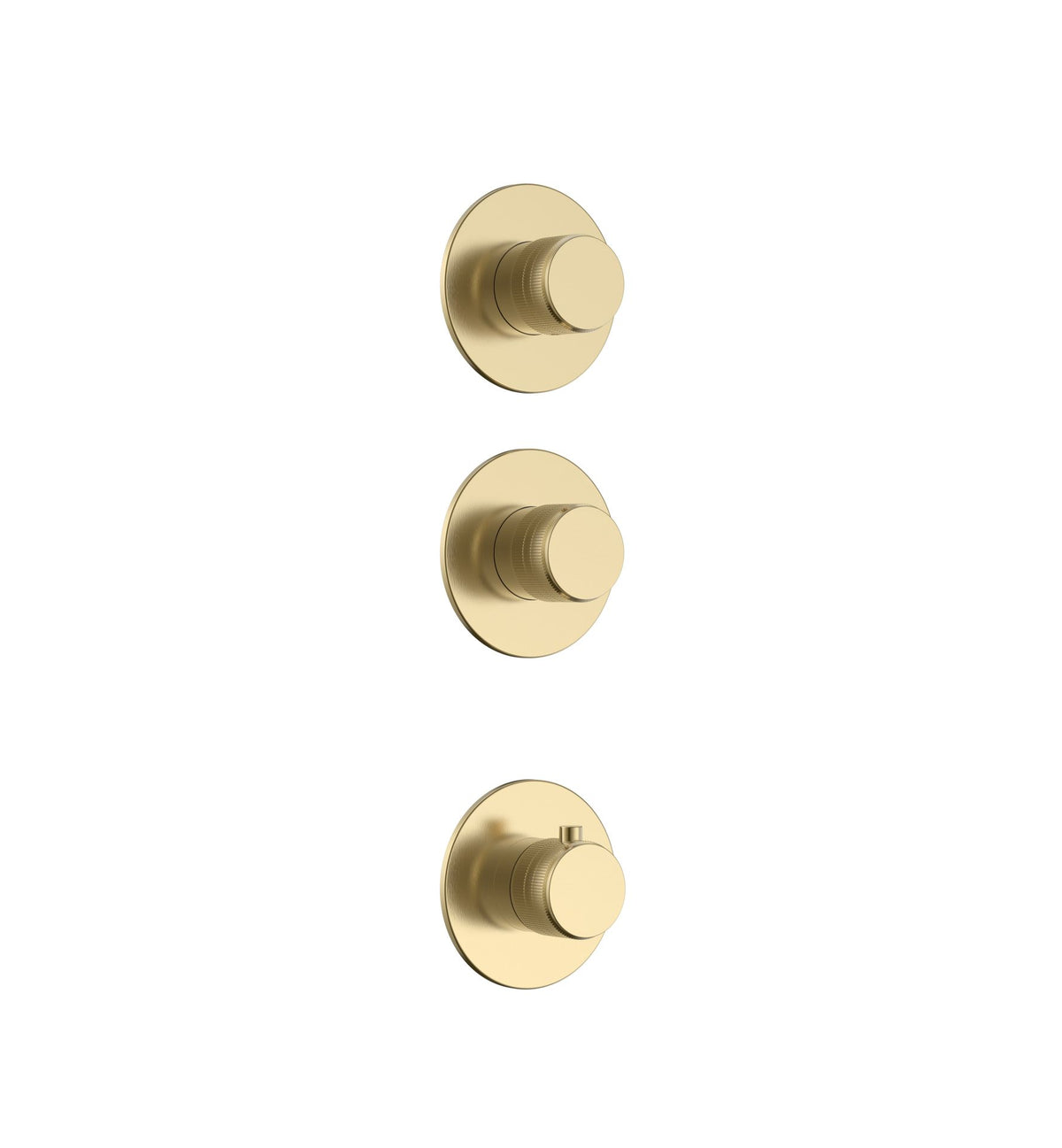 SaniSupreme SmartPulse Stria Afbouwdeel Thermostatische Mengkraan 2-weg Geborsteld Goud