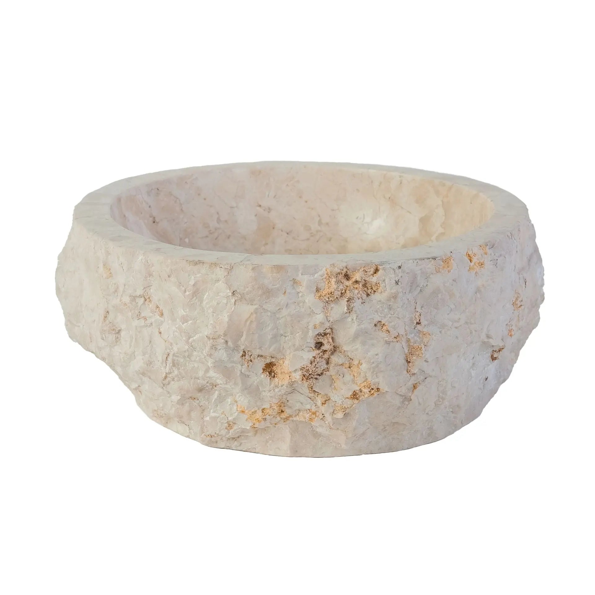 SaniSupreme TerraForma Crème Marble waskom 30-35x15 cm Sanisupreme