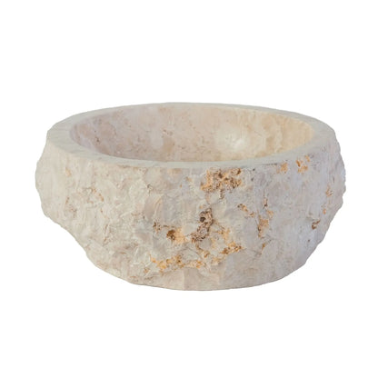 SaniSupreme TerraForma Crème Marble waskom 30-35x15 cm Sanisupreme