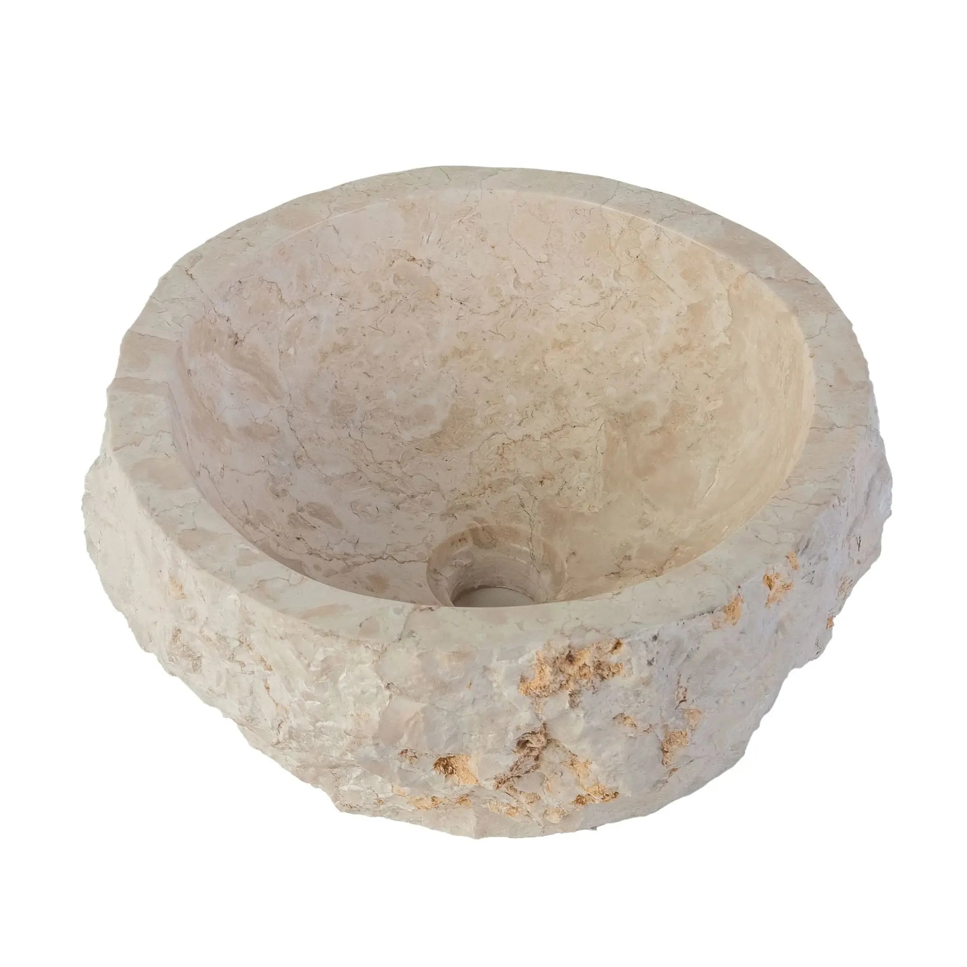 SaniSupreme TerraForma Crème Marble waskom 30-35x15 cm Sanisupreme