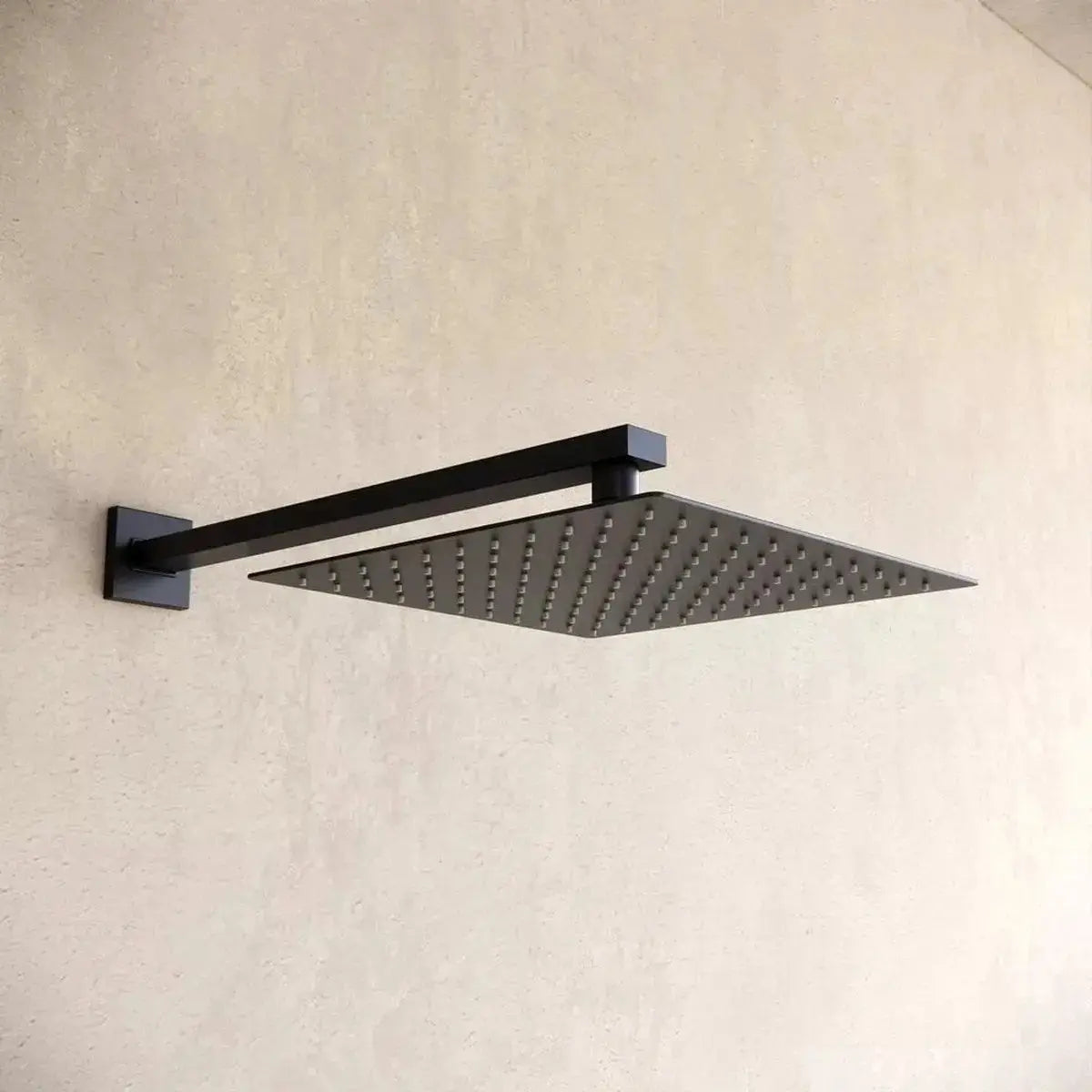 SaniSupreme Doucheset Costa Rica 20 cm. regendouche vierkant 2-weg zwart inbouw Sanisupreme