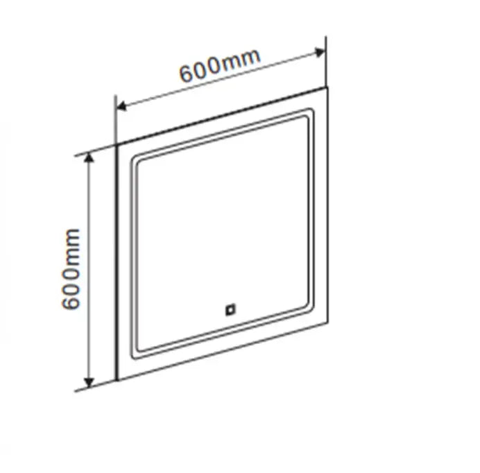 Spiegel Sanisupreme Design Aurora 60x60 cm Sanisupreme