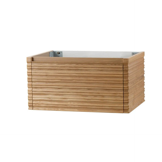 Sanisupreme Kamelia Wastafelonderkast + Wastafelblad 80 cm Licht walnoot SaniSupreme