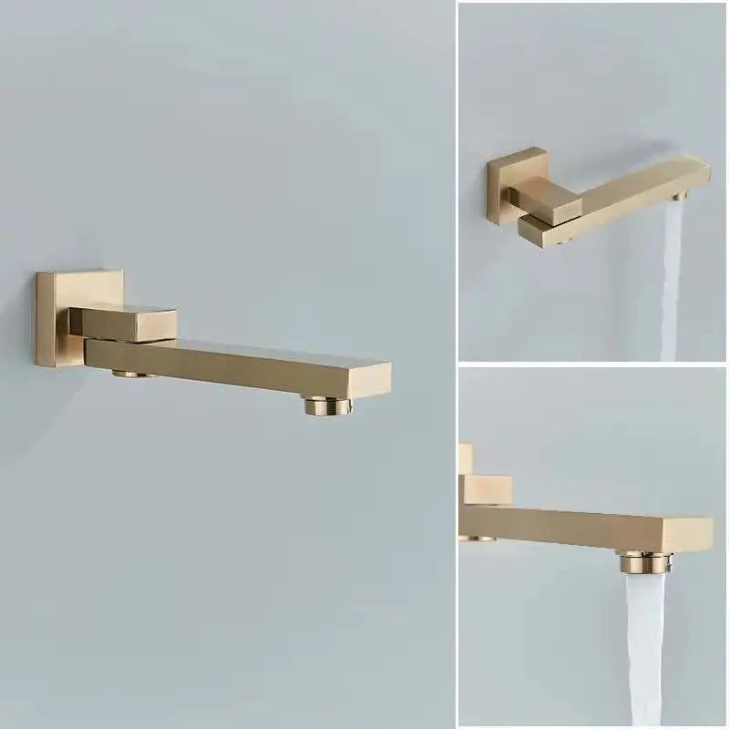 SaniSupreme SmartPulse Thermostatische Doucheset Regendouche 30 cm. wand Goud Geborsteld Sanisupreme
