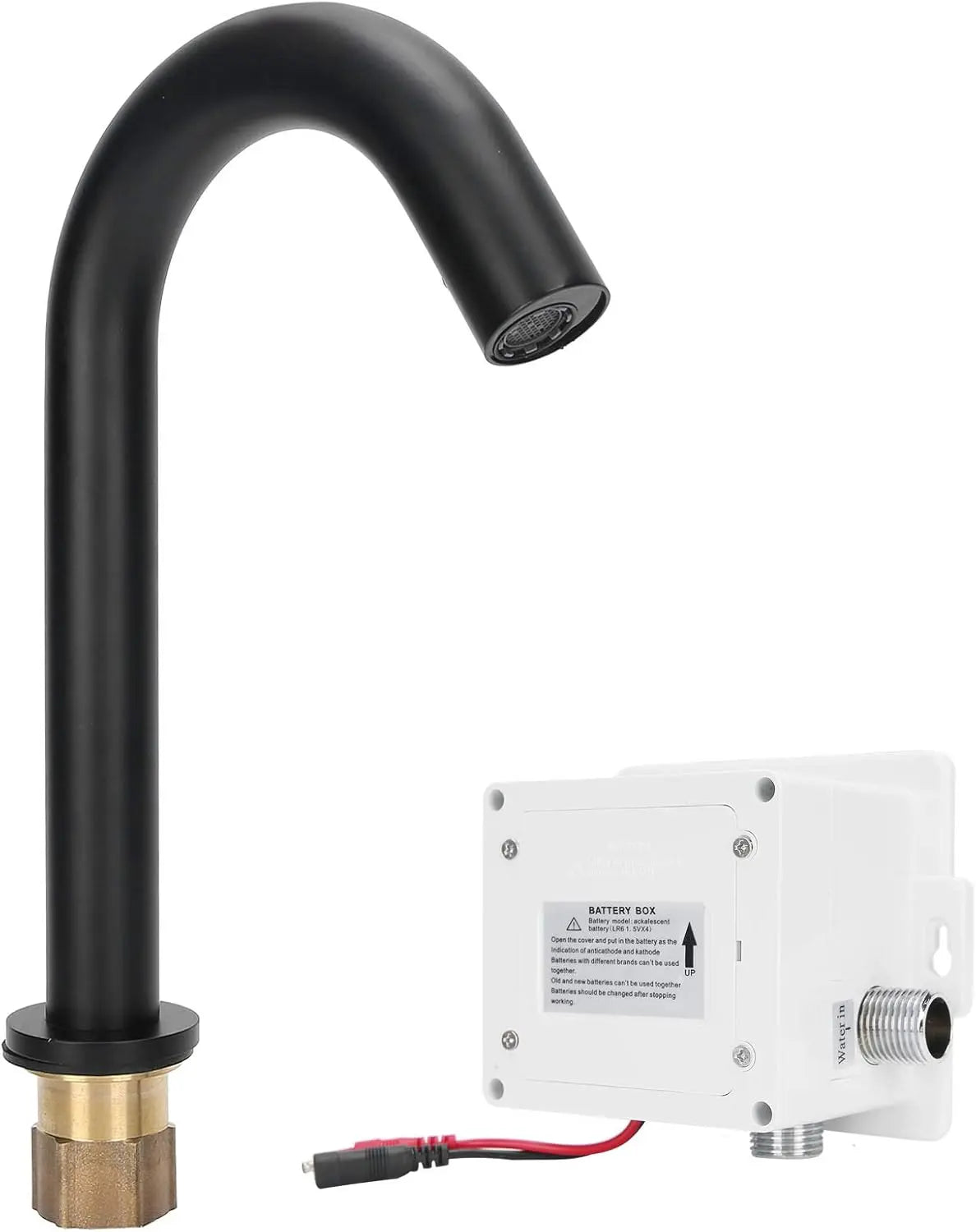 SaniSupreme Wastafel kraan opbouw met automatische sensor 33 cm  koud en/of warm water Sanisupreme