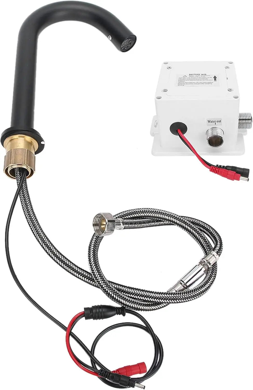 SaniSupreme Wastafel kraan opbouw met automatische sensor 33 cm  koud en/of warm water Sanisupreme