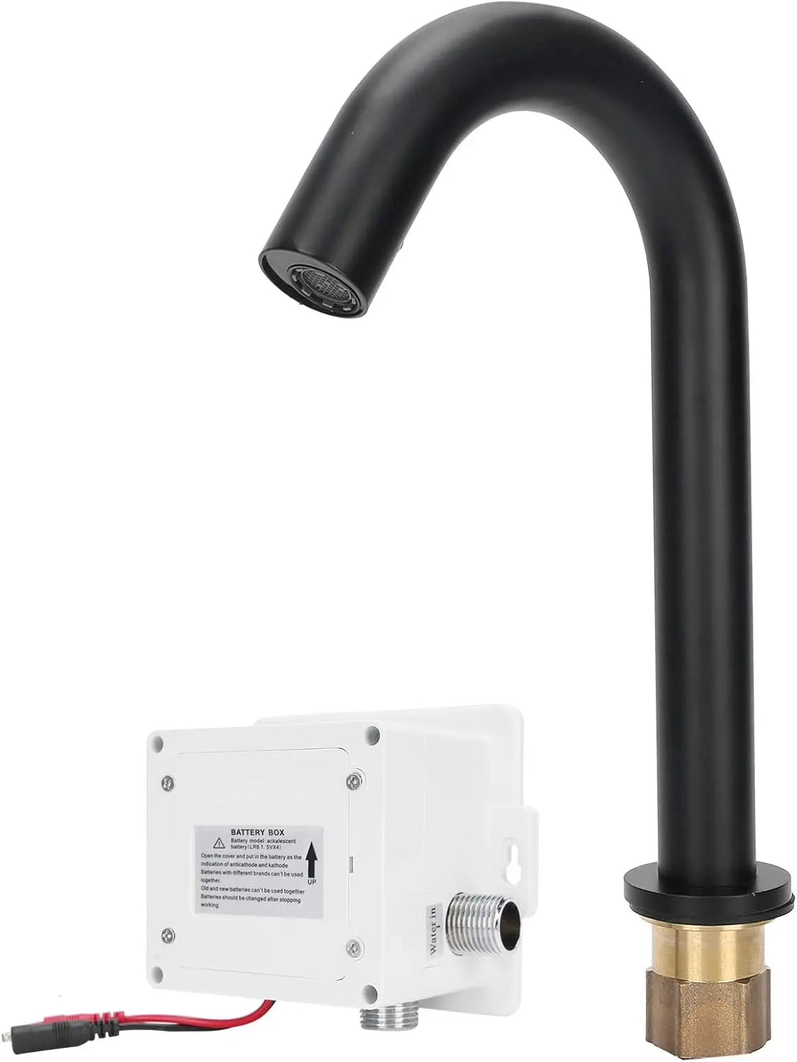 SaniSupreme Wastafel kraan opbouw met automatische sensor 33 cm  koud en/of warm water Sanisupreme