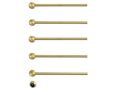 SaniSupreme SlimLine Inbouw Badkamer Elektrische Radiator Handdoekverwarming LCD Geborsteld Goud SaniSupreme