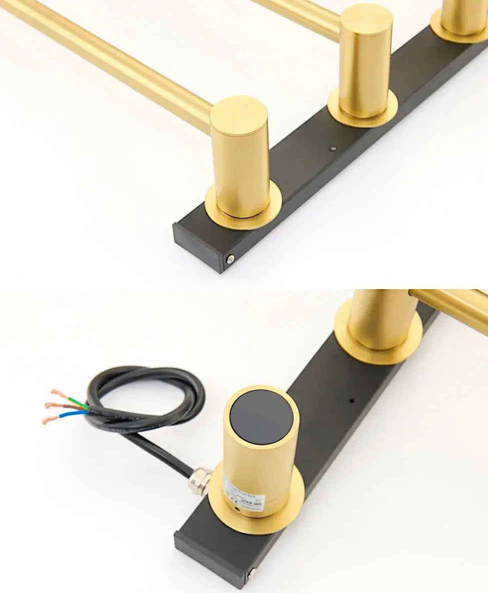 SaniSupreme SlimLine Inbouw Badkamer Elektrische Radiator Handdoekverwarming LCD Gunmetal SaniSupreme