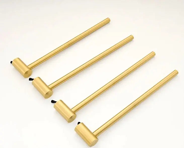 SaniSupreme SlimLine Inbouw Badkamer Elektrische Radiator Handdoekverwarming LCD Geborsteld Goud SaniSupreme