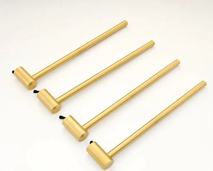 SaniSupreme SlimLine Inbouw Badkamer Elektrische Radiator Handdoekverwarming LCD Geborsteld Goud SaniSupreme