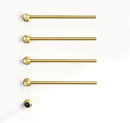 SaniSupreme SlimLine Inbouw Badkamer Elektrische Radiator Handdoekverwarming LCD Geborsteld Goud SaniSupreme