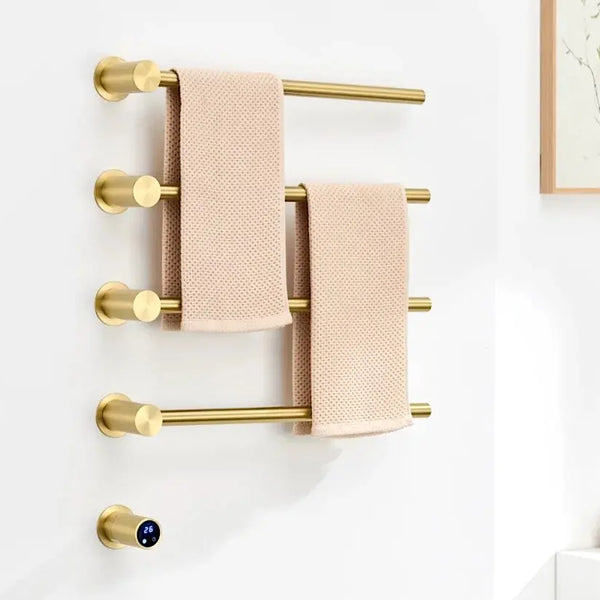 SaniSupreme SlimLine Inbouw Badkamer Elektrische Radiator Handdoekverwarming LCD Gunmetal SaniSupreme