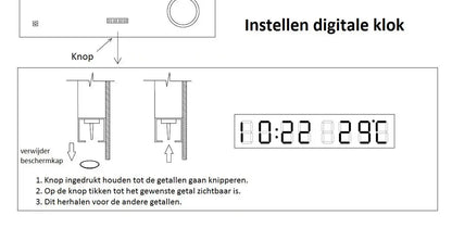 Spiegel Brisa rechthoek met LED verlichting, klok en vergroting 80, 100,120 x70 cm moderne badkamer SaniSupreme