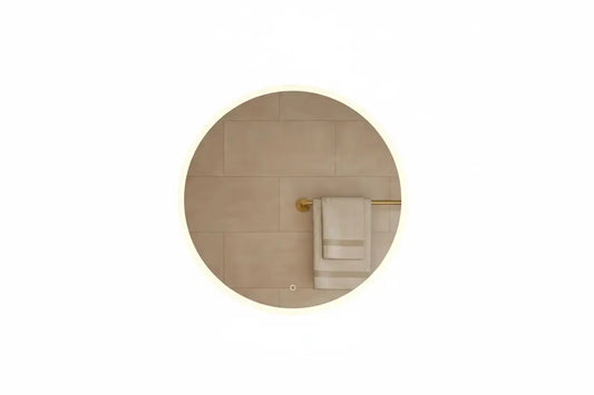 Spiegel Fonte rond met led verlichting 60ø, 80ø, 100ø, 120ø, 140ø moderne badkamer SaniSupreme