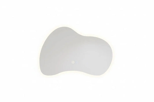 Spiegel Lucca organische vorm met led verlichting, dimbaar en verwarming 100 of 120 x70 cm SaniSupreme