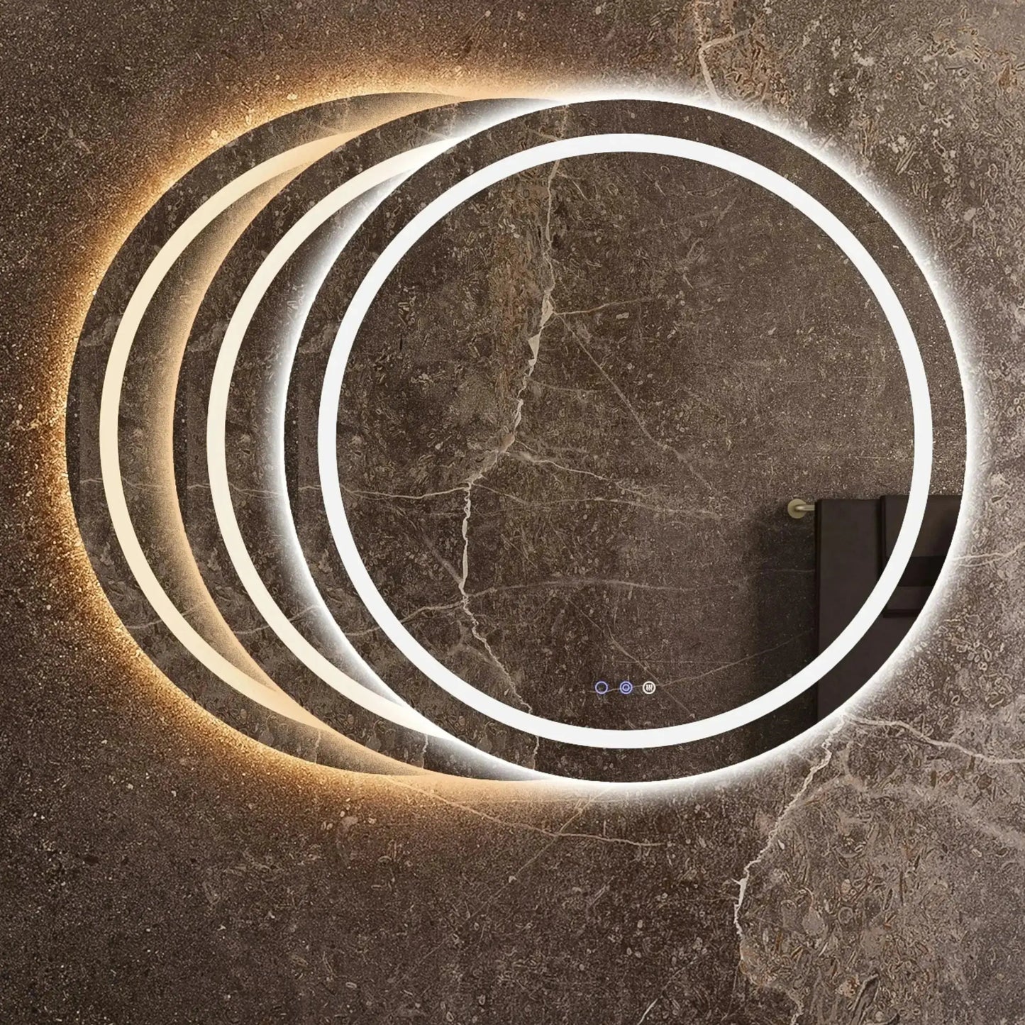 Spiegel rond met led verlichting en verwarming 60 cm SaniSupreme Sanisupreme