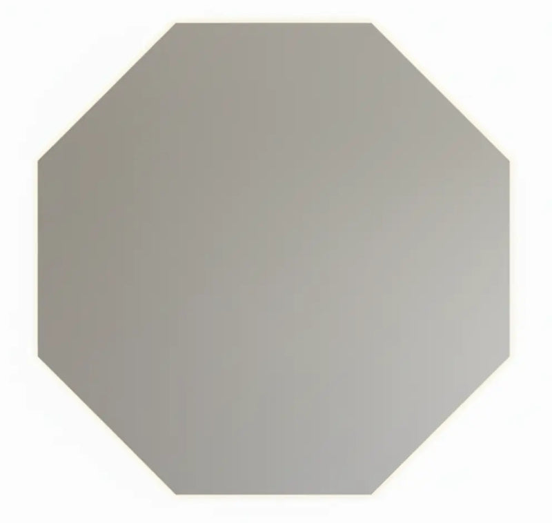 Melio Octagon spiegel met LED en verwarming