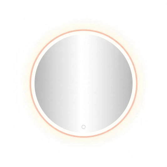 Spiegel Renate Rose mat goud rond met led verlichting 100ø moderne badkamer SaniSupreme