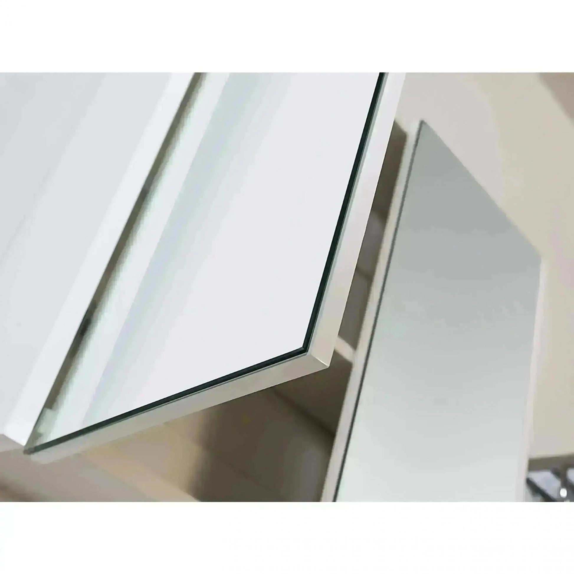 Badmeubel Set Abruzzo wastafel en spiegelkast 60 cm Wit SaniSupreme Sanisupreme