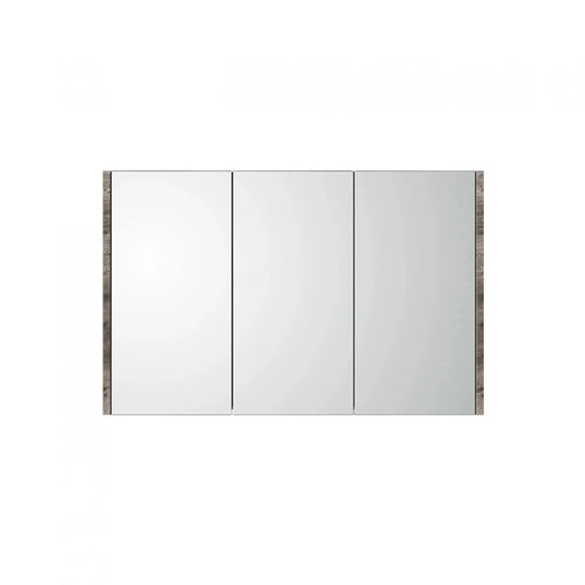 Badmeubelset Abruzzo wastafel en spiegelkast 80 cm Steen SaniSupreme Sanisupreme