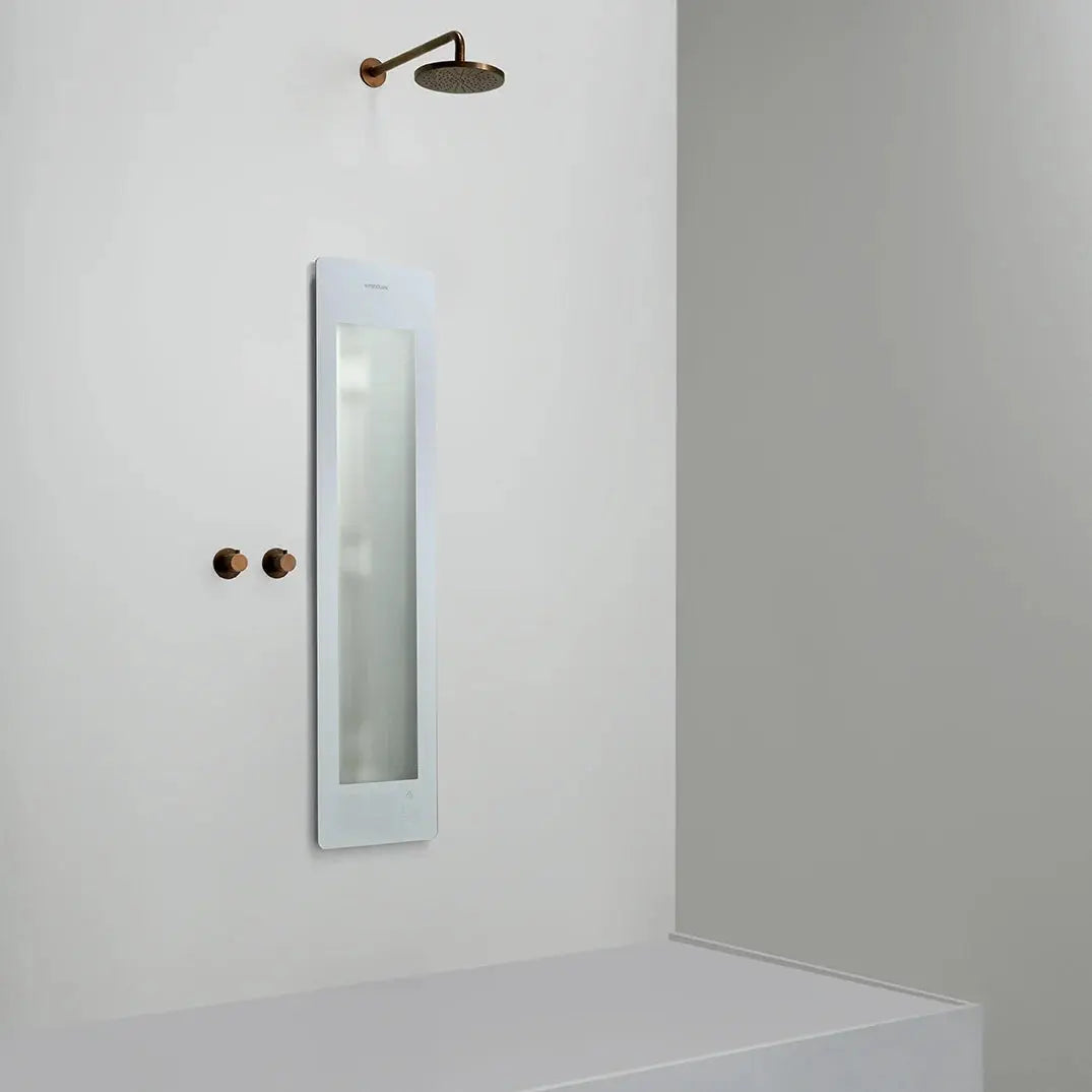 Sunshower One Round White Inbouw Wellnesspaneel met infrarood