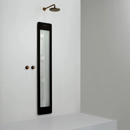 Sunshower Plus Round Black Inbouw Wellnesspaneel met infrarood en UV-licht