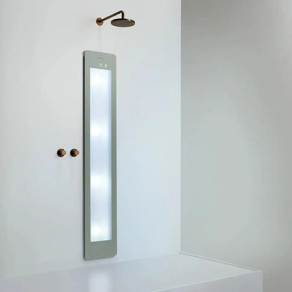 Sunshower Plus Round Organic Grey Inbouw Wellnesspaneel met infrarood en UV-licht