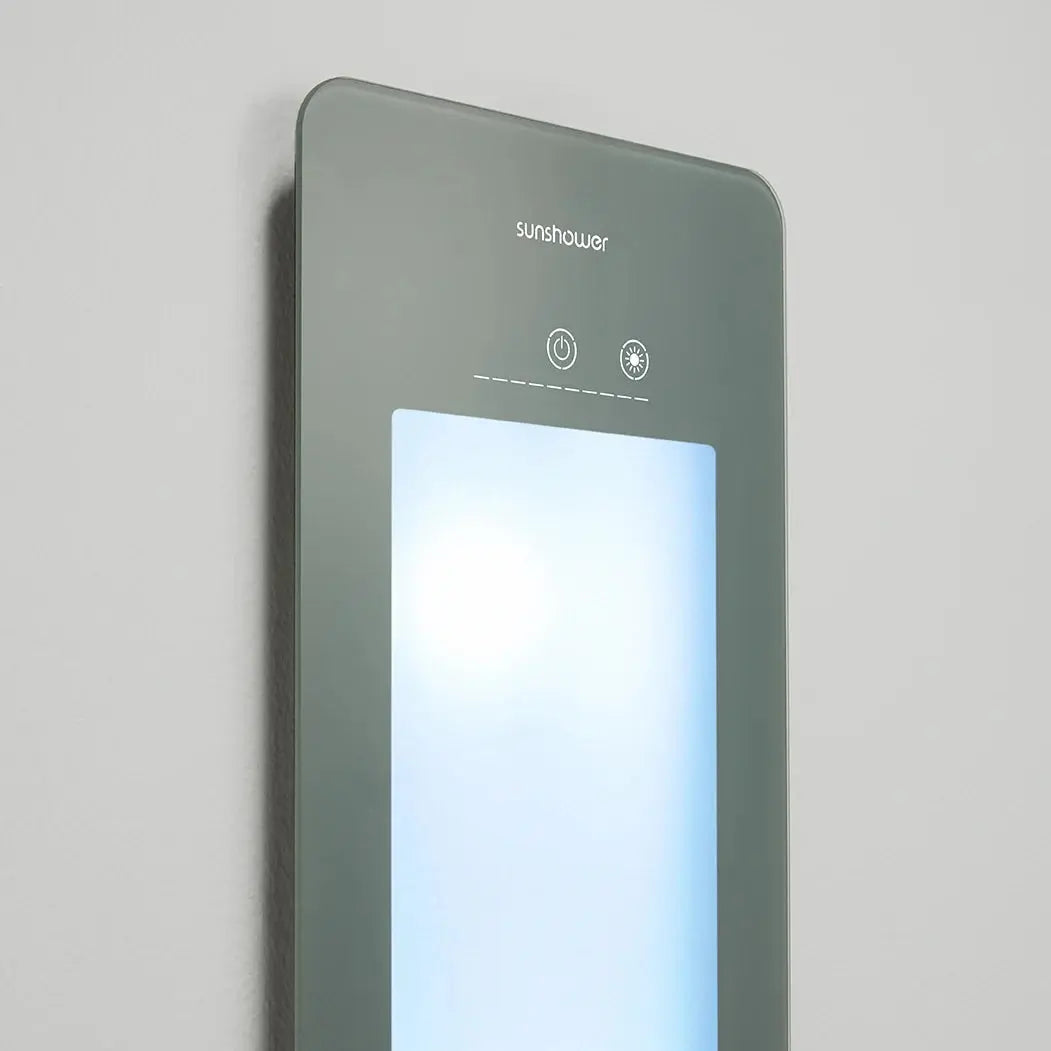 Sunshower Plus Round Organic Grey Inbouw Wellnesspaneel met infrarood en UV-licht