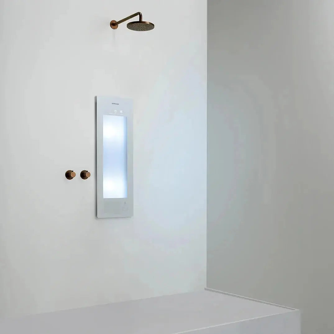 Sunshower Plus White Inbouw Wellnesspaneel met infrarood en UV-licht Sanisupreme