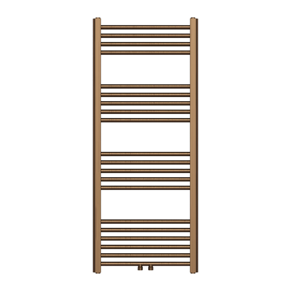 Thermessa handdoekradiator 120 × 50 cm 537W geborsteld bruin brons SaniSupreme