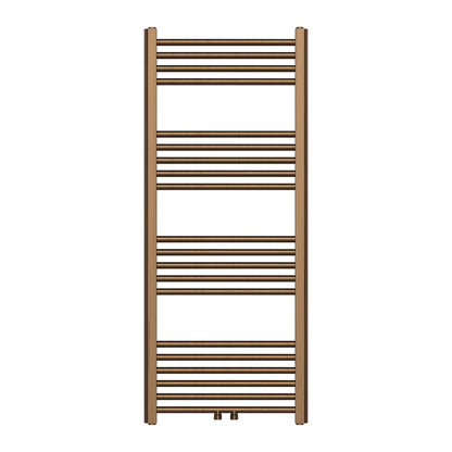 Thermessa handdoekradiator 120 × 50 cm 537W geborsteld bruin brons SaniSupreme