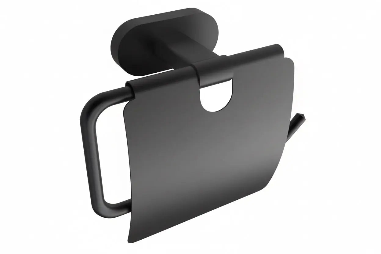 Toiletrolhouder SaniSupreme Linea Zwart 18x16 cm