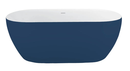 Vrijstaand bad Lunaris Solara Azure  178 cm – luxe design ligbad