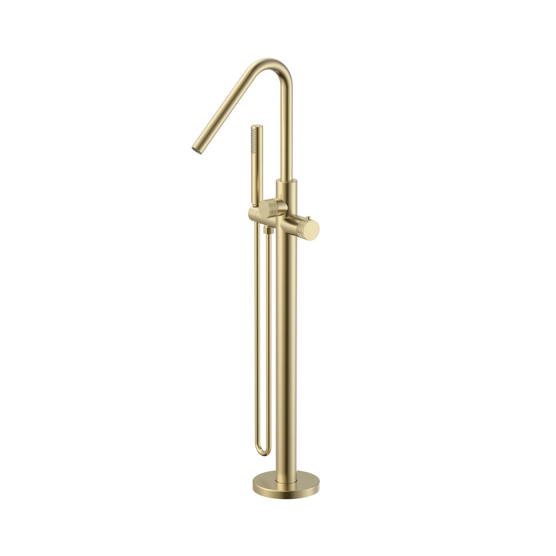 Vrijstaande Badkraan SaniSupreme Veloria Line ThermoBath 300 met handdouche 112,3 cm Goud