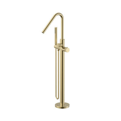 Vrijstaande Badkraan SaniSupreme Veloria Line ThermoBath 300 met handdouche 112,3 cm Goud