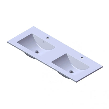 SaniSupreme Badmeubel Set Abruzzo Dubbele wastafel 120cm Grijs Sanisupreme