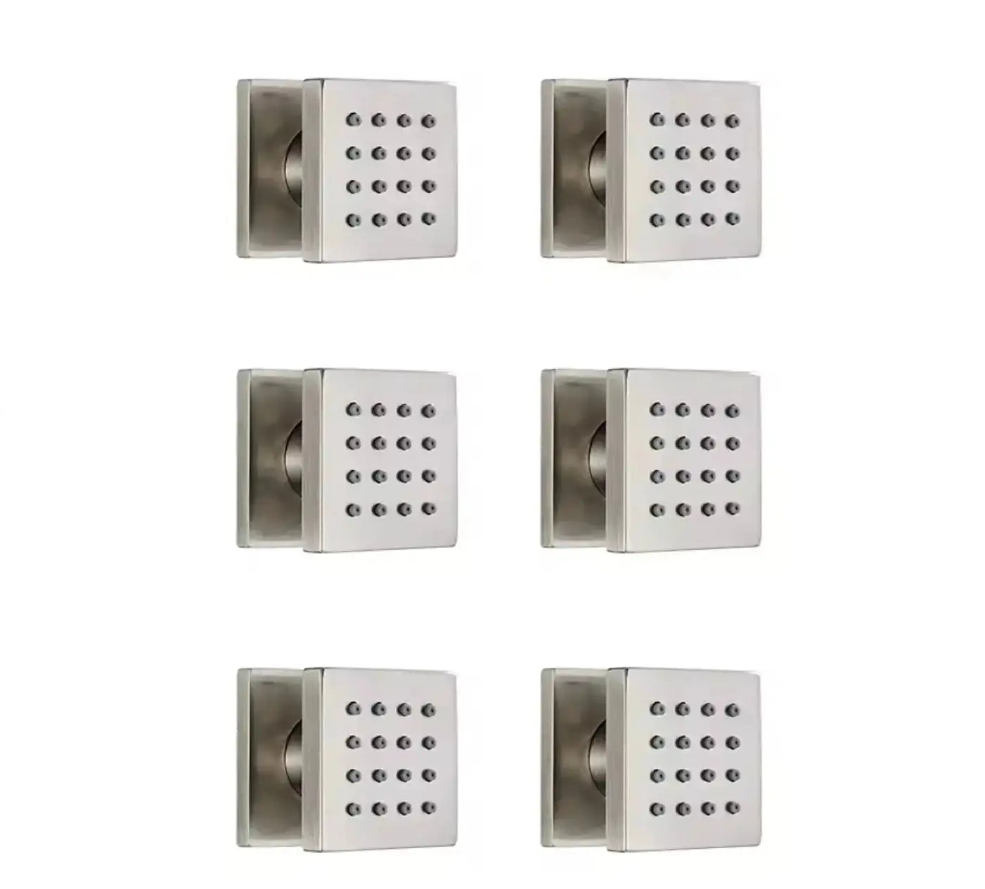 Inbouw douche wand massagejets per stuk geborsteld RVS SaniSupreme