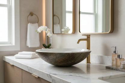 Waskom 52x38x14,5 Croco Skina Bruin ovaal SaniSupreme