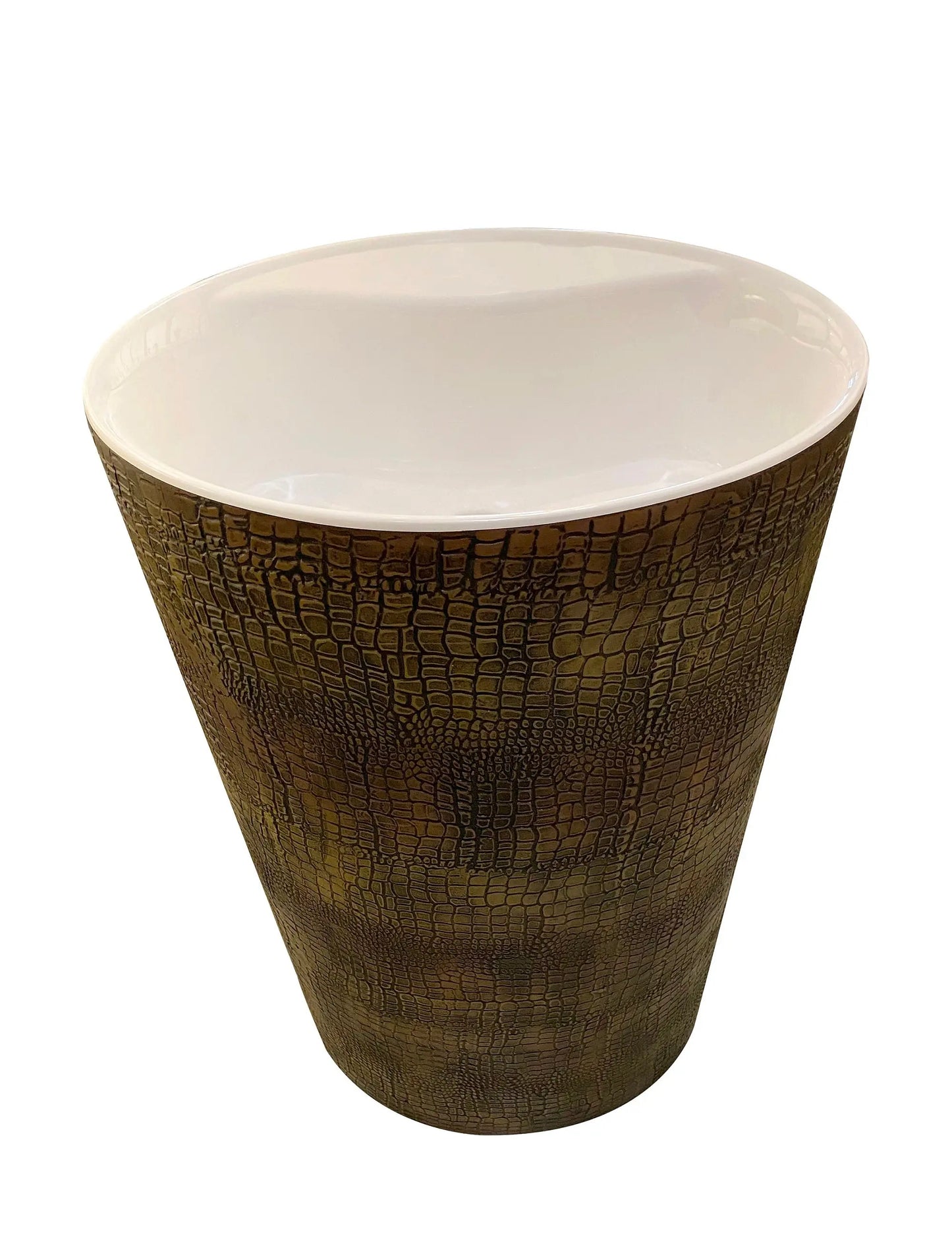 Waskom 85x50x38 Croco Wash First Bruin ovaal SaniSupreme