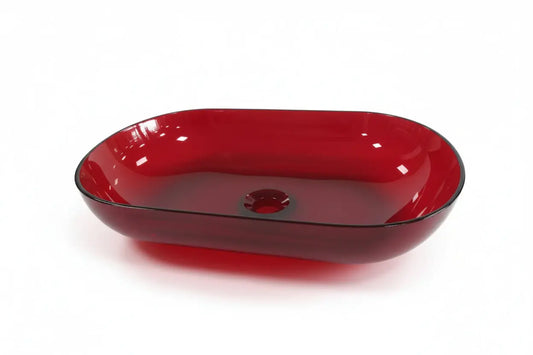 Waskom van Resin (hars) Transpa Red 54x38x12 SaniSupreme