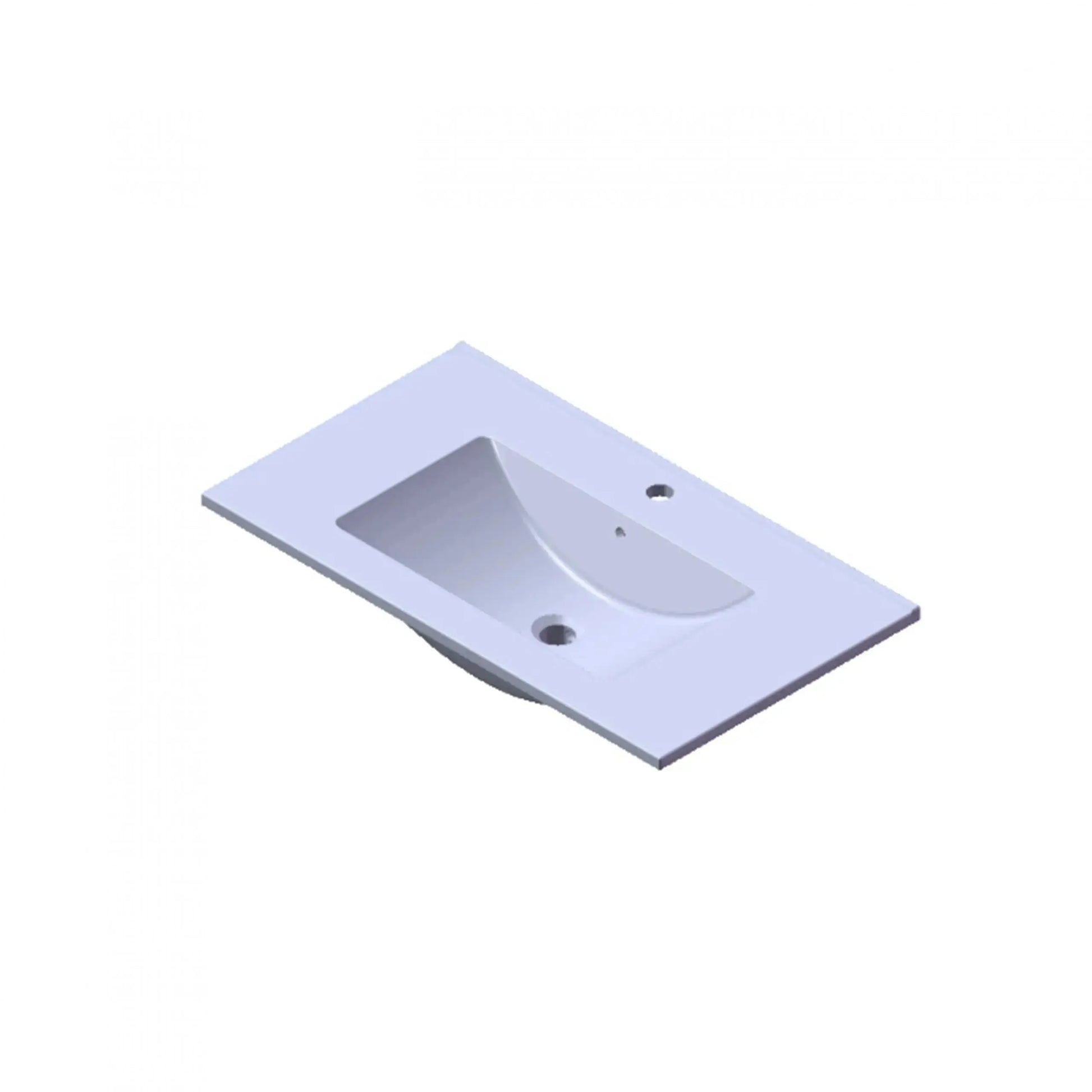 Badmeubelset Abruzzo wastafel en spiegelkast 80 cm Hoogglans Wit SaniSupreme Sanisupreme