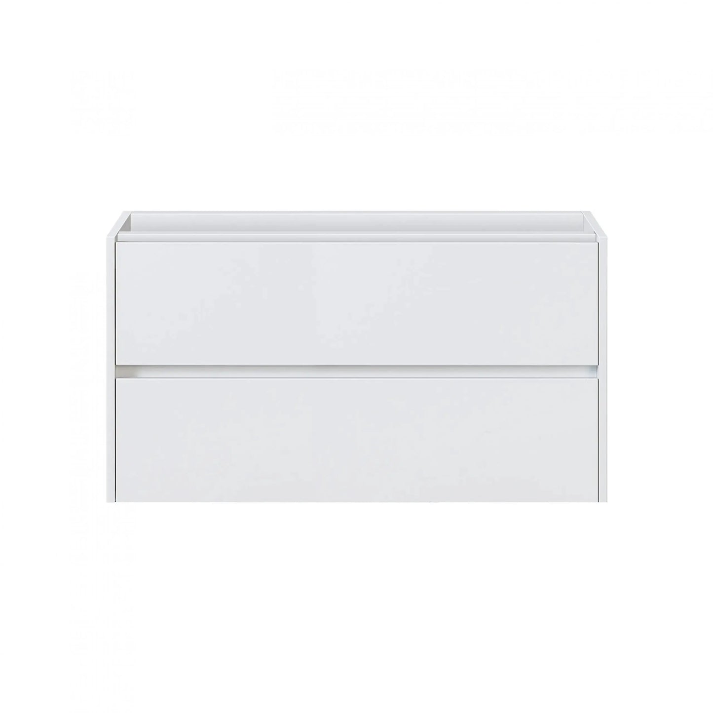 Badmeubelset Abruzzo wastafel en spiegelkast 80 cm Hoogglans Wit SaniSupreme Sanisupreme