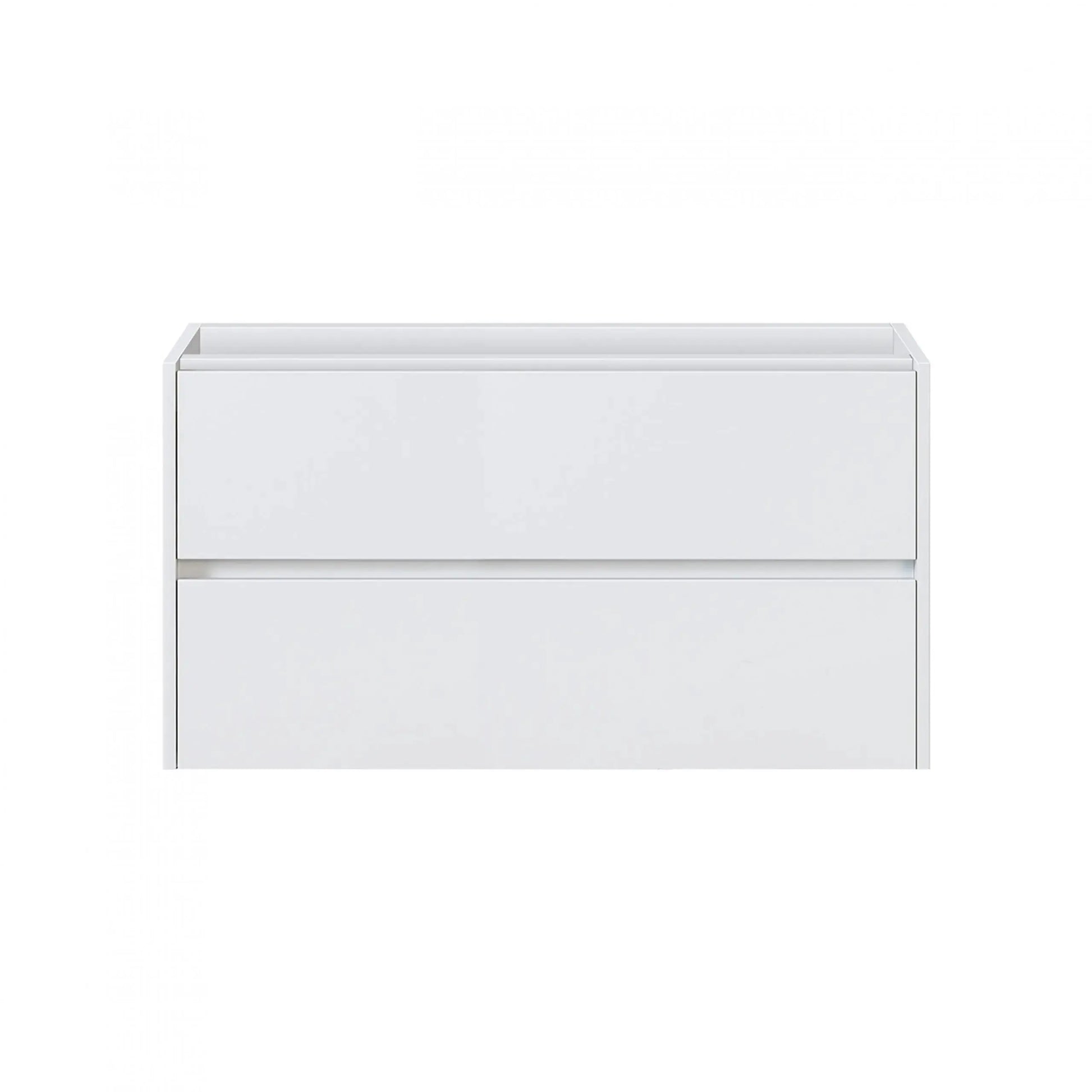 Badmeubelset Abruzzo wastafel en spiegelkast 80 cm Hoogglans Wit SaniSupreme Sanisupreme